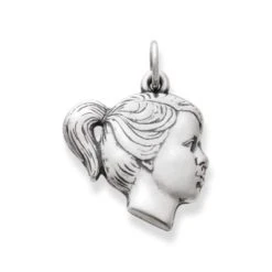 Girl's Profile Charm