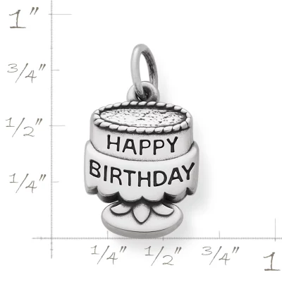 Tiny Birthday Cake Charm 2 Tiny Birthday Cake Charm - Image 2