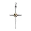 Forged Cross Pendant With Gold Wrap