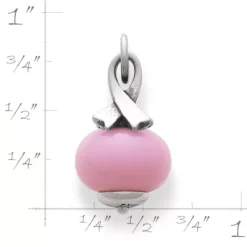 Awareness Ribbon Art Glass Charm -James Charm Sales CM 3096 394867 rul