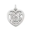 "Best Friend" Heart Charm