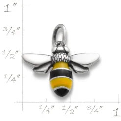 Enamel Bumble Bee Charm 3 Enamel Bumble Bee Charm -James Charm Sales CM 3128 702535 rul