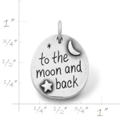 "To The Moon And Back" Charm -James Charm Sales CM 3281 675216 rul