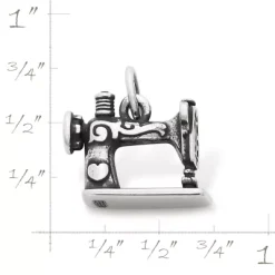 Vintage Sewing Machine Charm -James Charm Sales CM 3297 395975 rul
