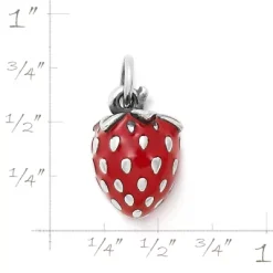 Enamel Wild Strawberry Charm -James Charm Sales CM 3340 685661 rul