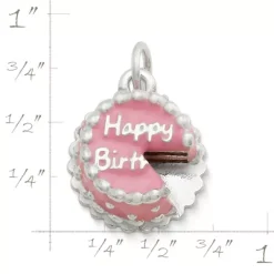 Enamel Birthday Cake Charm -James Charm Sales CM 3388 908912 rul