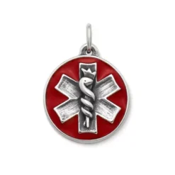 Enamel Medical Alert Charm
