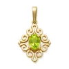 Scrolled Birthstone Pendant