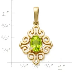Scrolled Birthstone Pendant -James Charm Sales CM 5538 578794 rul