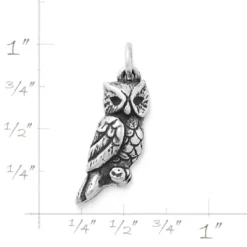 Sculpted Owl Charm -James Charm Sales CM 5557 121978 rul