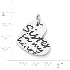 "Sister In My Heart" Charm -James Charm Sales CM 5570 489325 rul