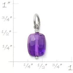 Faceted Gemstone Bead Pendant -James Charm Sales CM 5585 466090 rul