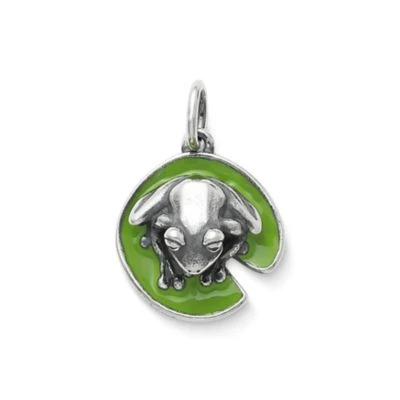 Enamel Frog On Lily Pad Charm 2 Enamel Frog On Lily Pad Charm - Image 2