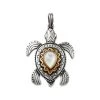 Sea Turtle Gemstone Pendant