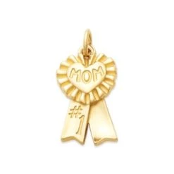Blue Ribbon "Mom" Charm