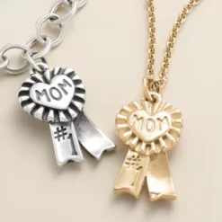 Blue Ribbon "Mom" Charm -James Charm Sales CM 5735 mw
