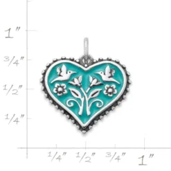 Enamel Hearts In Bloom Charm -James Charm Sales CM 5789 327568 rul