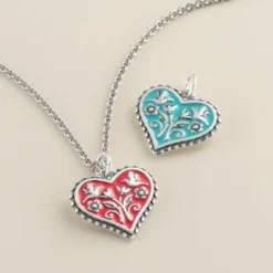 Enamel Hearts In Bloom Charm -James Charm Sales CM 5789 cw