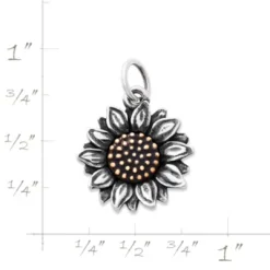 Wild Sunflower Charm -James Charm Sales CM 5792 137384 rul