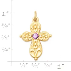 Floret Gemstone Cross Charm -James Charm Sales CM 5794 310047 rul