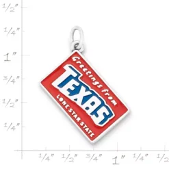 Enamel "Greetings From Texas" Charm -James Charm Sales CM 5805 435696 rul
