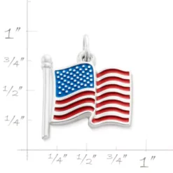 Enamel American Flag Charm 5 Enamel American Flag Charm -James Charm Sales CM 5845 270875 rul