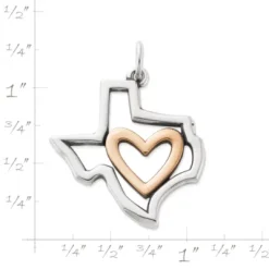 I Love Texas Pendant -James Charm Sales CM 5858 846378 rul
