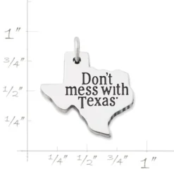 "Don't Mess With TexasÂ®" Charm -James Charm Sales CM 5949 574450 rul