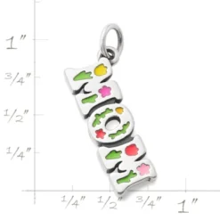 Enamel Beautiful "Mom" Charm -James Charm Sales CM 5951 344130 rul