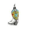 Enamel Western Boot Charm