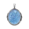 Sculpted Bluebonnet Layered Gemstone Pendant -James Charm Sales CM 5970 763615
