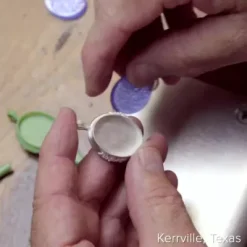 Sculpted Bluebonnet Layered Gemstone Pendant -James Charm Sales CM 5970 VID