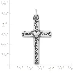 From The Heart Cross Pendant -James Charm Sales CM 5972 215159 rul