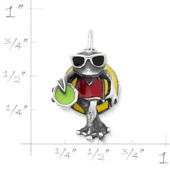 Enamel Party Frog Charm -James Charm Sales CM 5995 855797 rul