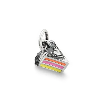 Enamel Layer Cake Charm 1 Enamel Layer Cake Charm