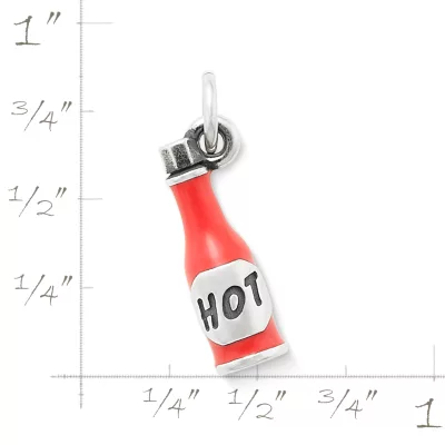 Enamel "Hot" Sauce Charm 4 Enamel "Hot" Sauce Charm - Image 4