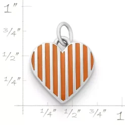 Enamel "WhataburgerÂ®" Heart Charm -James Charm Sales CM 6027 680885 rul