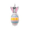 Enamel Bunny Ears Art Glass Charm