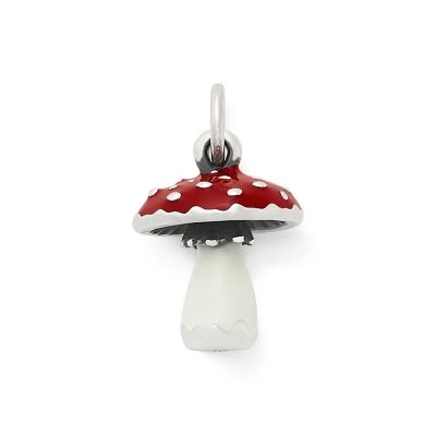 Enamel Mushroom Charm 1 Enamel Mushroom Charm