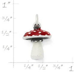 Enamel Mushroom Charm 5 Enamel Mushroom Charm -James Charm Sales CM 6054 358038 rul