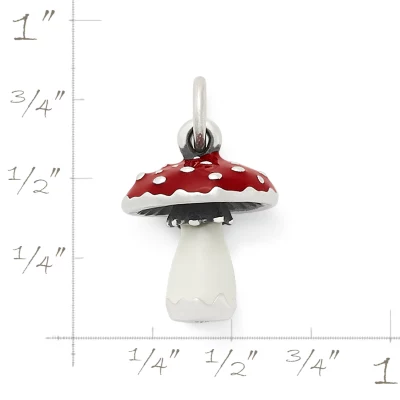 Enamel Mushroom Charm 3 Enamel Mushroom Charm - Image 3