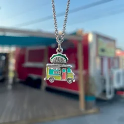 Enamel Taco Truck Charm -James Charm Sales CM 6063 955370 IGC