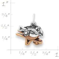 Garden Wheelbarrow Charm -James Charm Sales CM 6076 294270 rul
