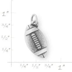 Engravable Football Charm -James Charm Sales CM 6077 720522 rul