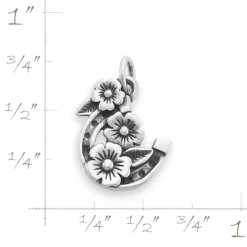 Floral Horseshoe Charm -James Charm Sales CM 6086 759284 rul