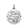 Love Makes Us A Family Charm