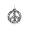 Floral Peace Sign Charm
