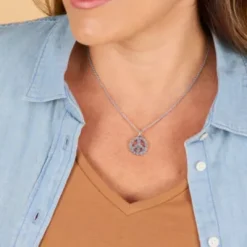 Floral Peace Sign Charm -James Charm Sales CM 6145 798585 ONF