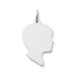 Boy Silhouette Charm