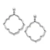 Venetian Frame Hoop Drop Earrings